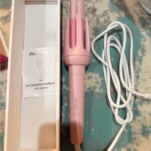 Pink Automatic Hair Curler